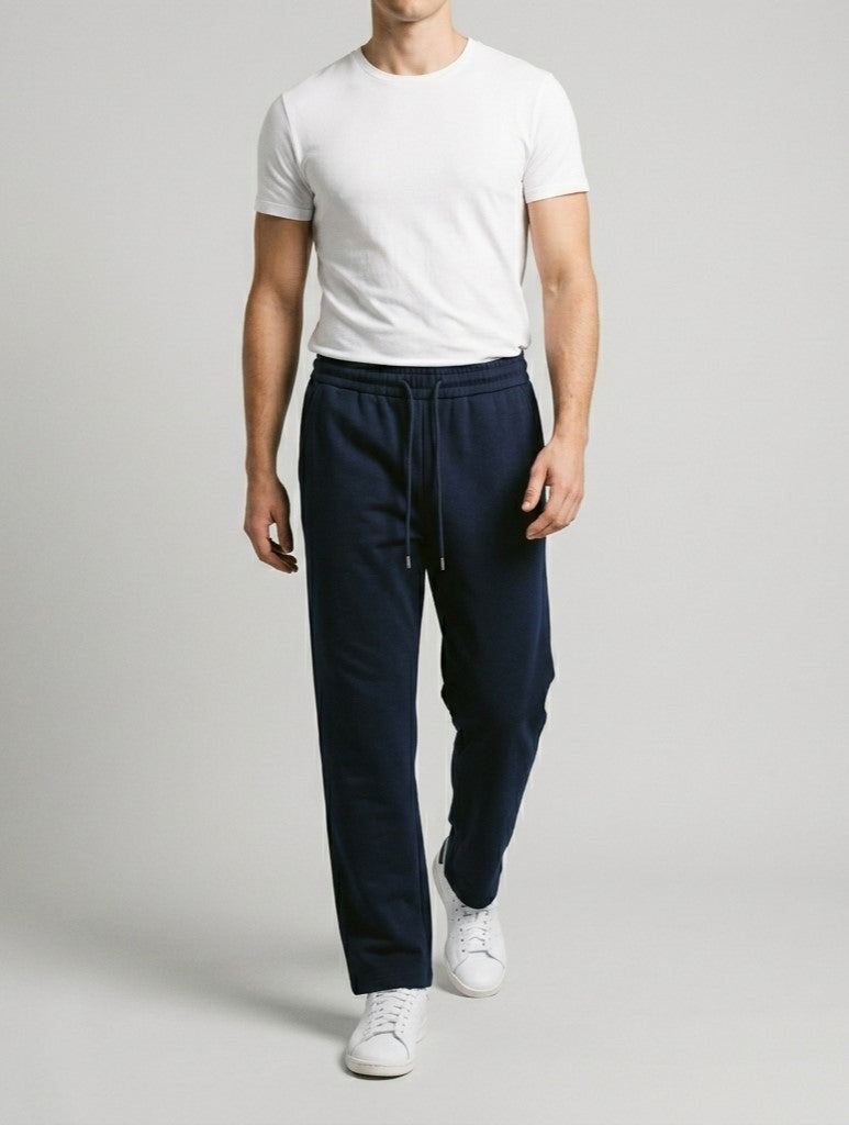Mens Versatile Straight-leg Sweatpants In An Instagram-style Design