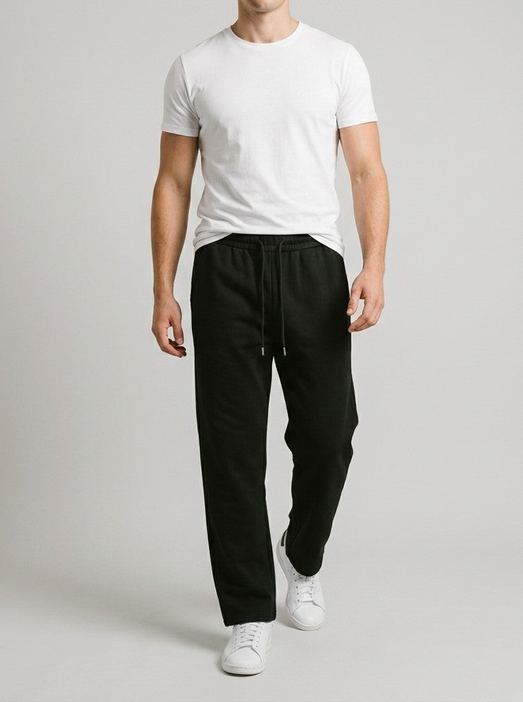 Mens Versatile Straight-leg Sweatpants In An Instagram-style Design