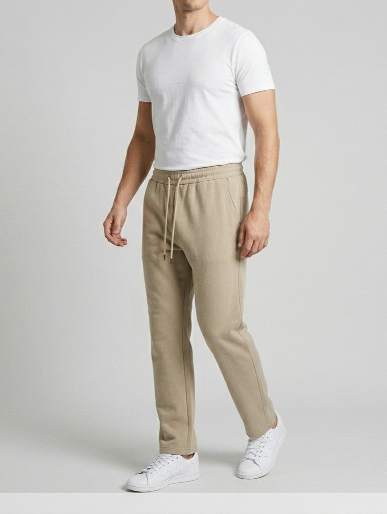 Mens Versatile Straight-leg Sweatpants In An Instagram-style Design
