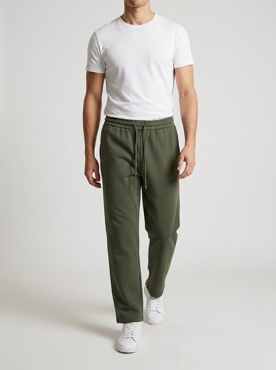 Mens Versatile Straight-leg Sweatpants In An Instagram-style Design