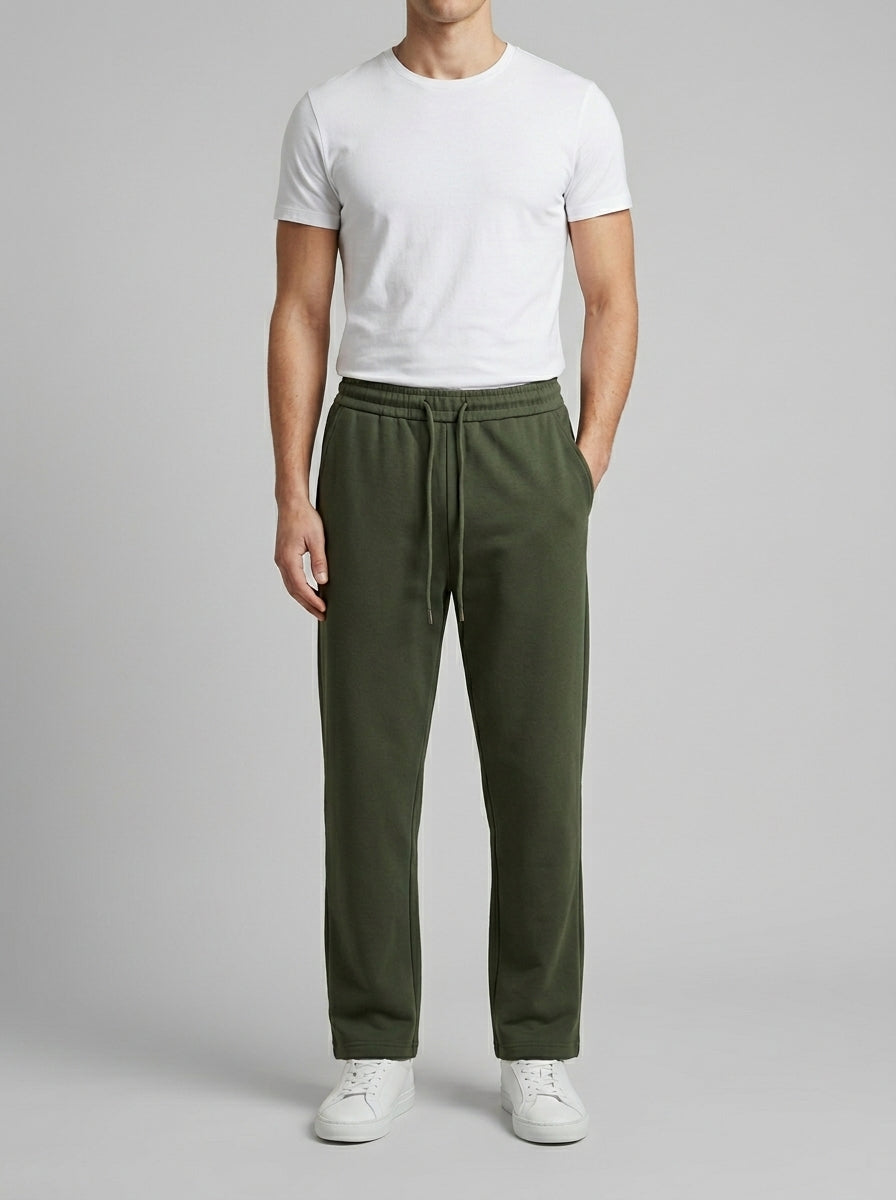 Mens Versatile Straight-leg Sweatpants In An Instagram-style Design
