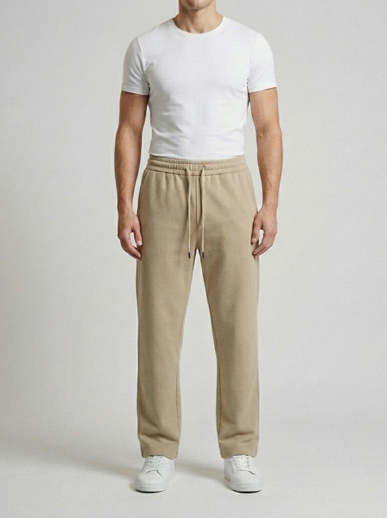 Mens Versatile Straight-leg Sweatpants In An Instagram-style Design