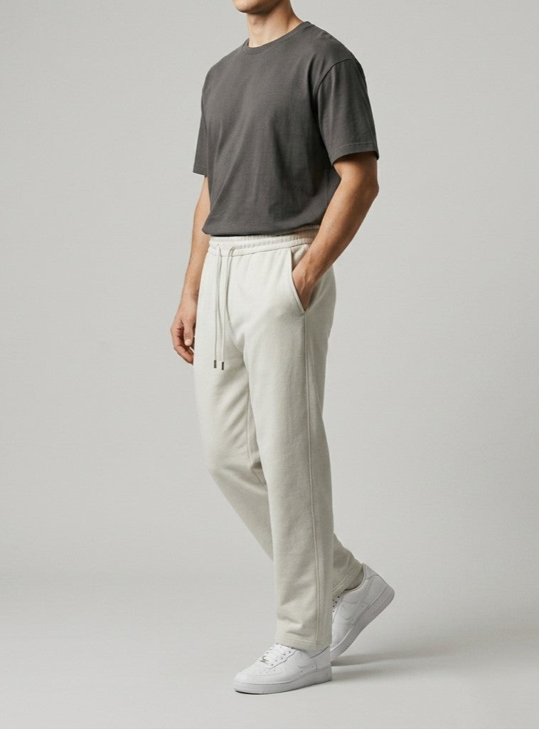 Mens Versatile Straight-leg Sweatpants In An Instagram-style Design
