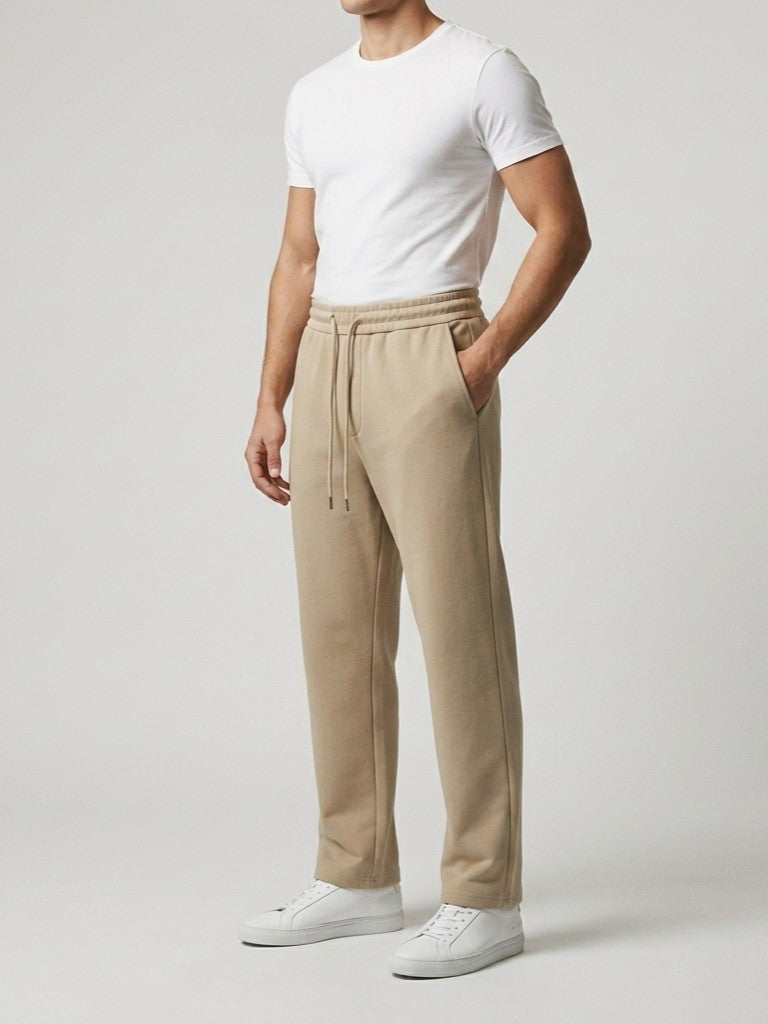 Mens Versatile Straight-leg Sweatpants In An Instagram-style Design