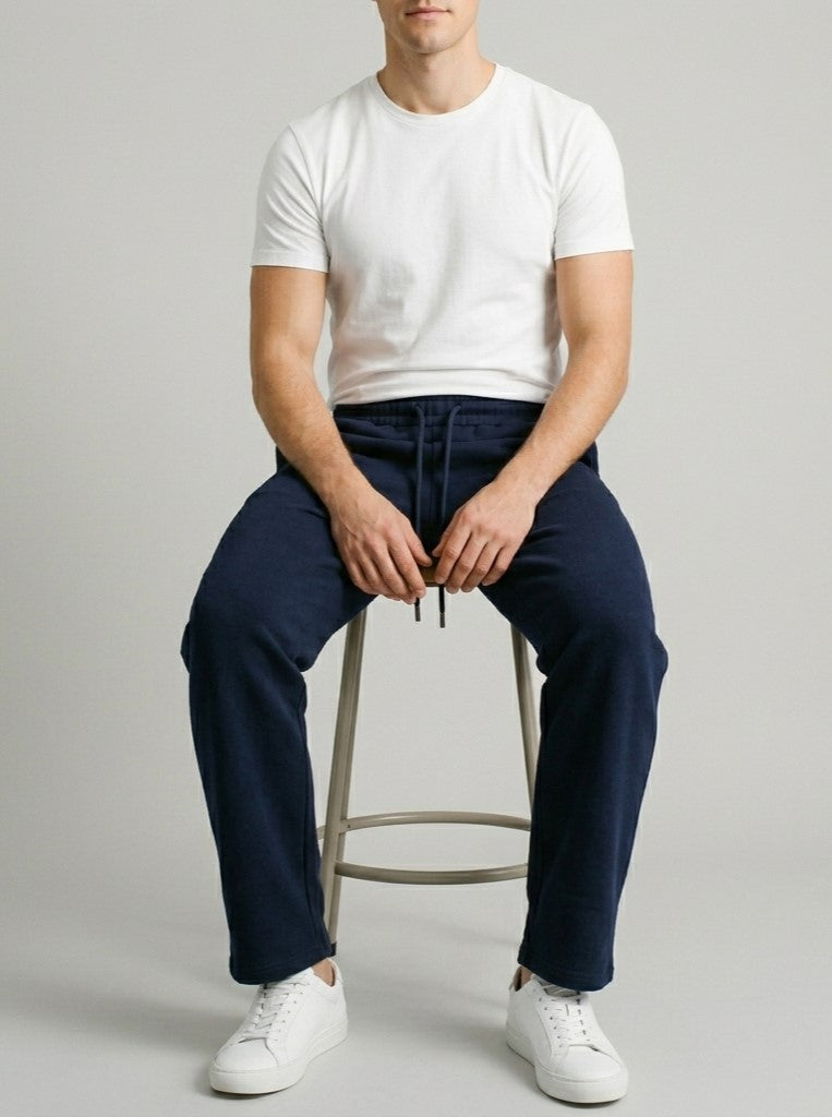Mens Versatile Straight-leg Sweatpants In An Instagram-style Design
