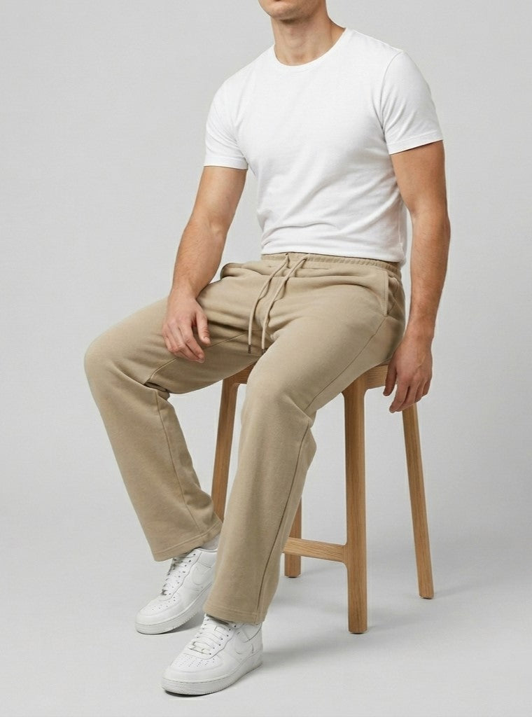 Mens Versatile Straight-leg Sweatpants In An Instagram-style Design