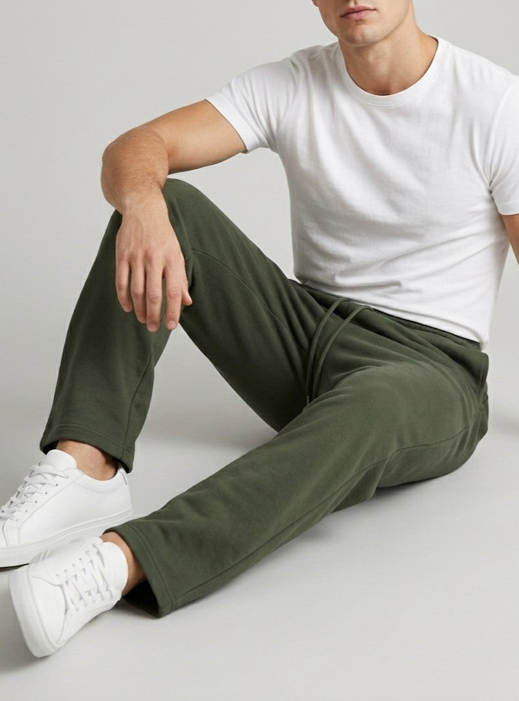 Mens Versatile Straight-leg Sweatpants In An Instagram-style Design