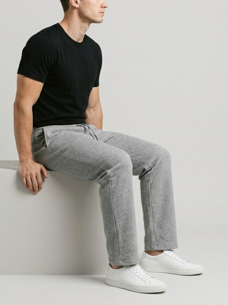 Mens Versatile Straight-leg Sweatpants In An Instagram-style Design